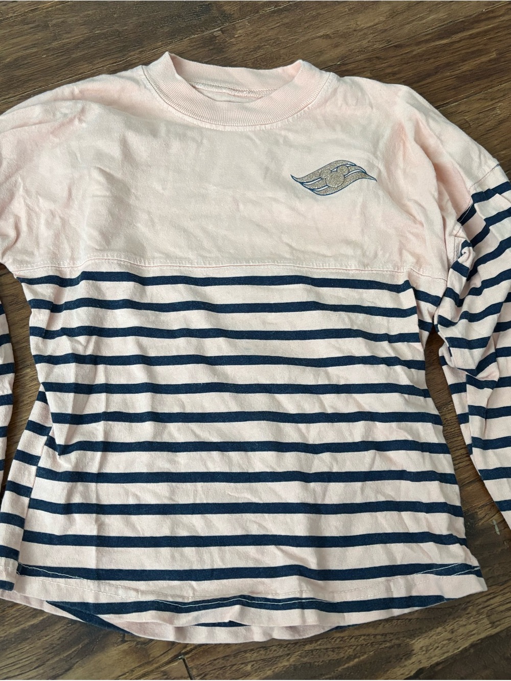 Disney Cruise Youth Small Kids Girls Boys Spirit Jersey Shirt Stripe
